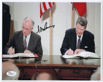 Mikhail Gorbachev Autographed 8x10 Photograph (JSA)